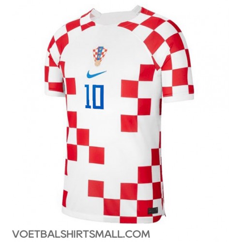 Kroatië Luka Modric #10 Voetbalkleding Thuisshirt WK 2022 Korte Mouwen